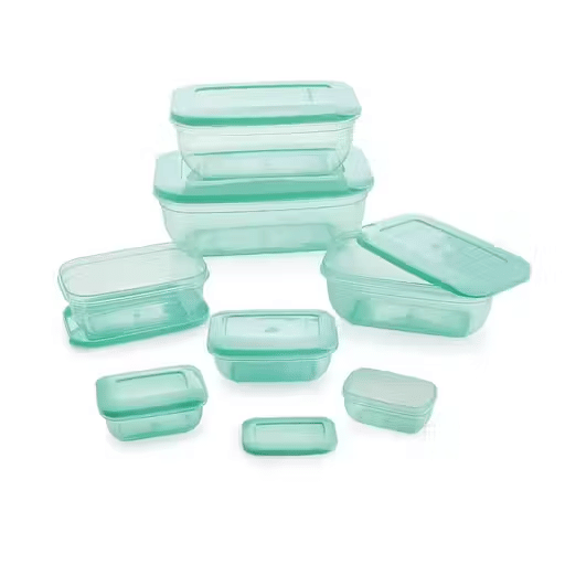     			Maxsun Plastic Green Food Container ( Set of 7 )