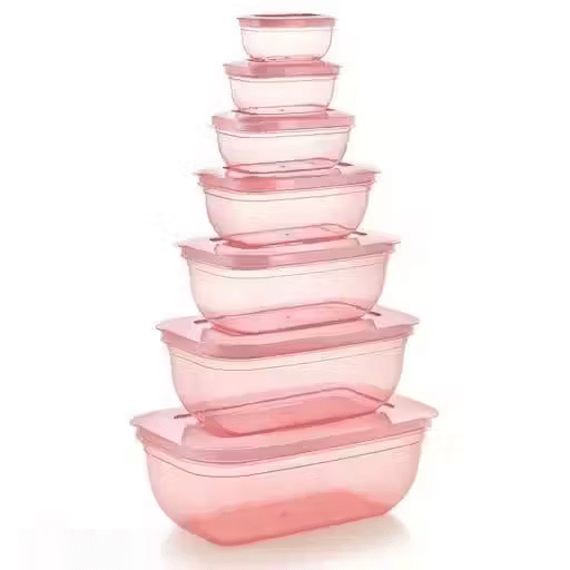     			Maxsun Plastic Pink Food Container ( Set of 7 )