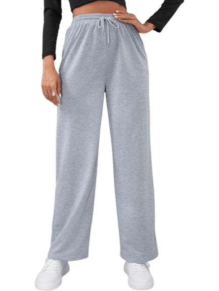     			Posu Trendz Women Cotton Blend Casual Trousers ( Grey )