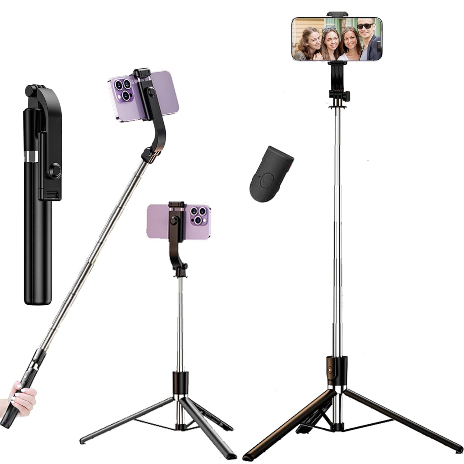     			Q7 Bluetooth Selfie Stick ( Multicolor )