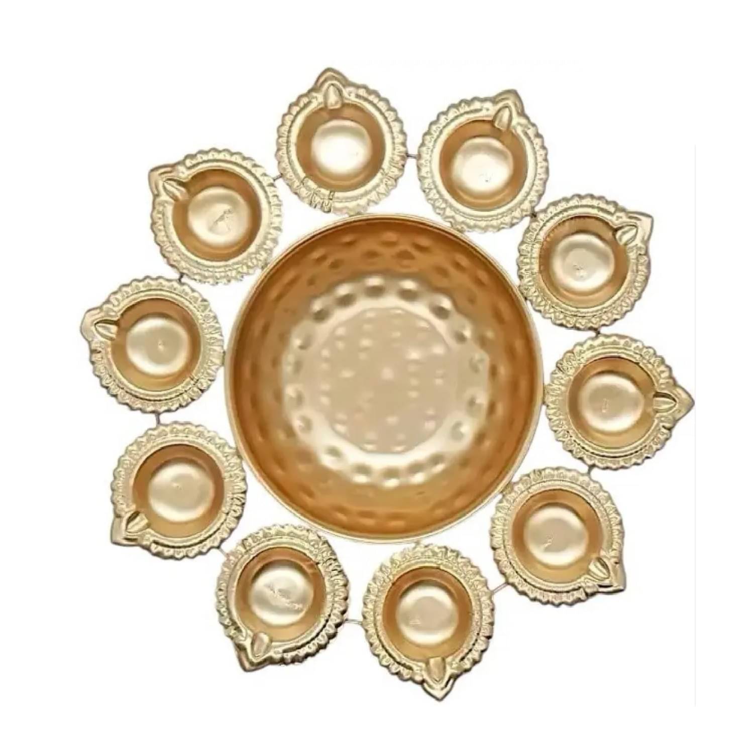     			Qin Pin Brass Floor Diya - Pack of 1