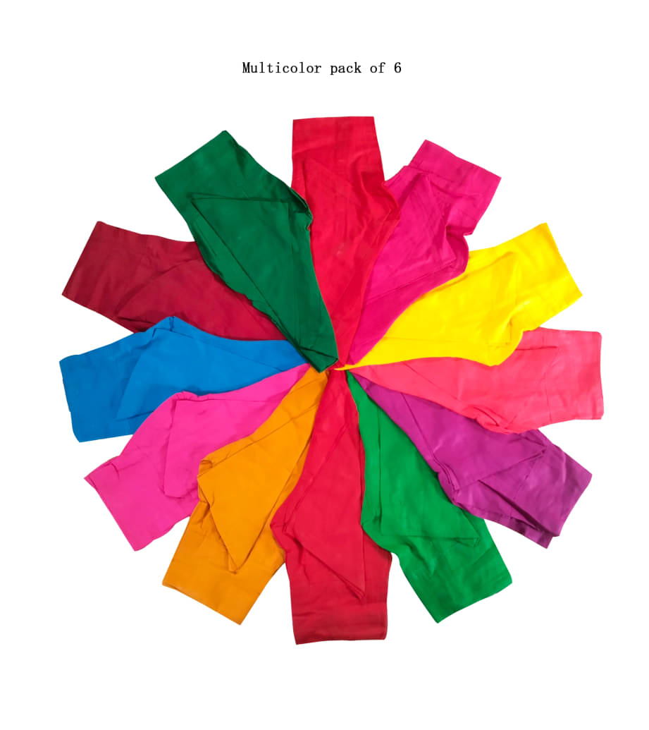     			SUCHITRA STORE Cotton Readymade without Pad Round Neck Women's Blouse ( Multicoloured )