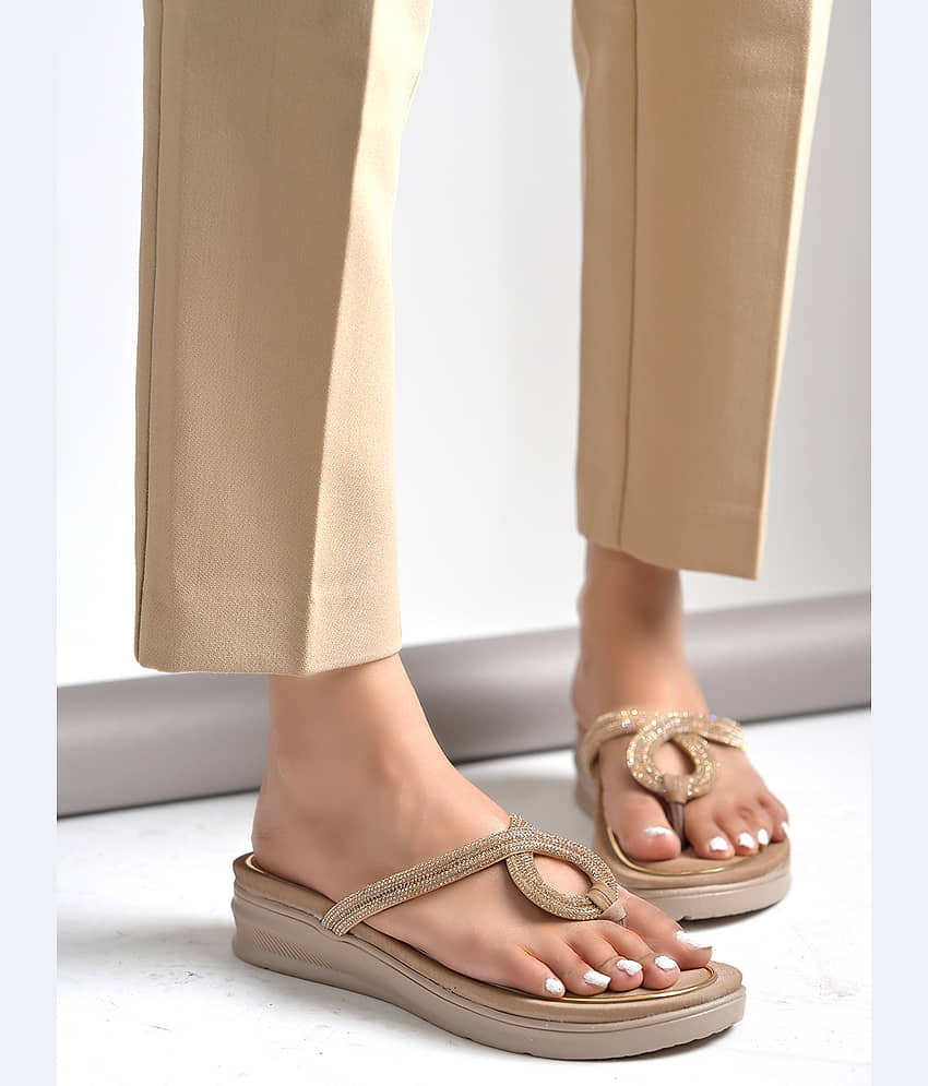 Shoetopia Beige Women's Sandal Heels - Heels | Buy online on ZillyBuy