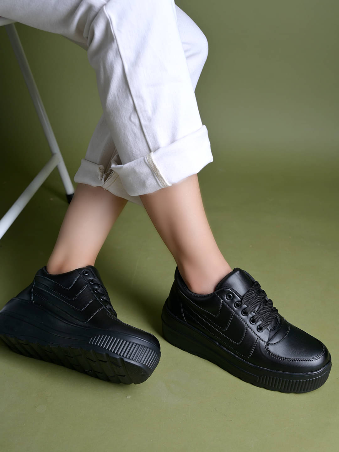 Shoetopia Black Women's Sneakers Shoetopia Black Women's Sneakers
