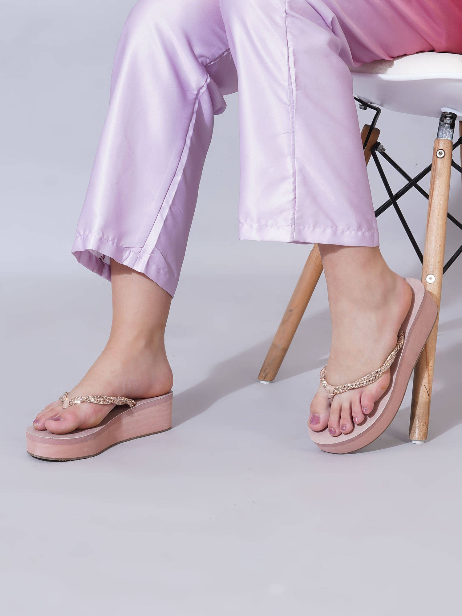     			Shoetopia Peach Women's Sandal Heels