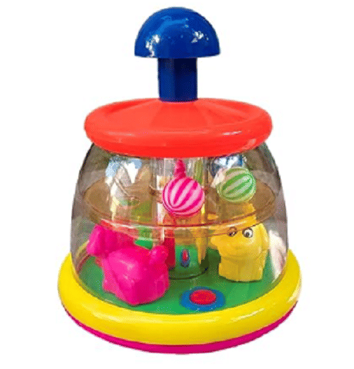 ToyBharat Push n Spin Dog Travel Toys | Birthday Gift | Push n Spin     			ToyBharat Push n Spin Dog Travel Toys | Birthday Gift | Push n Spin