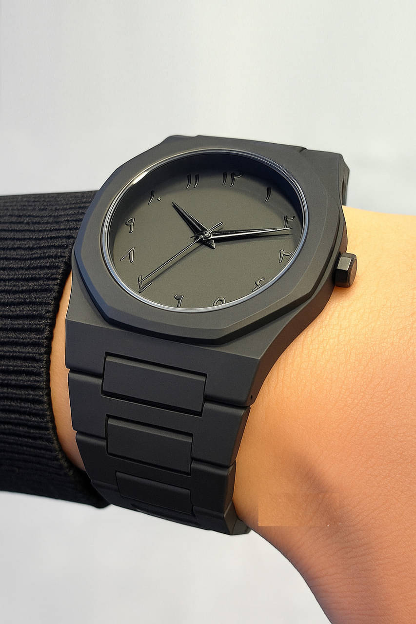     			Wristy Black Plastic Analog Men's Watch
