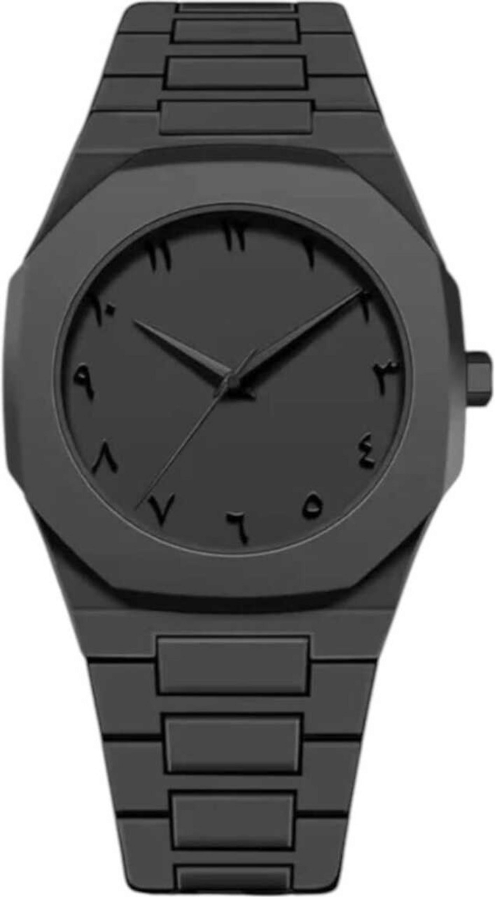    			Wristy Black Plastic Analog Men's Watch