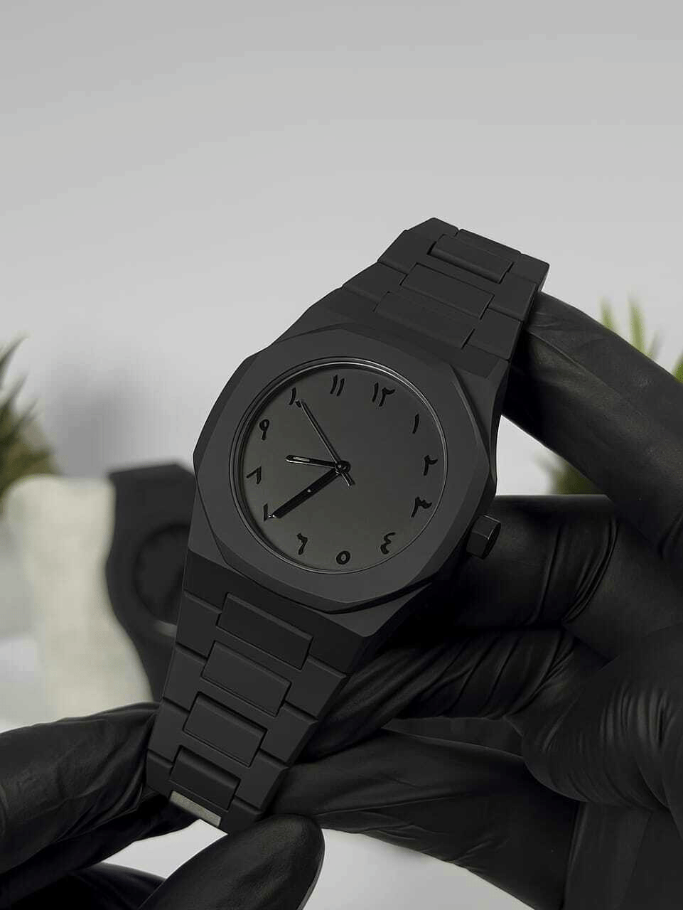     			Wristy Black Plastic Analog Men's Watch