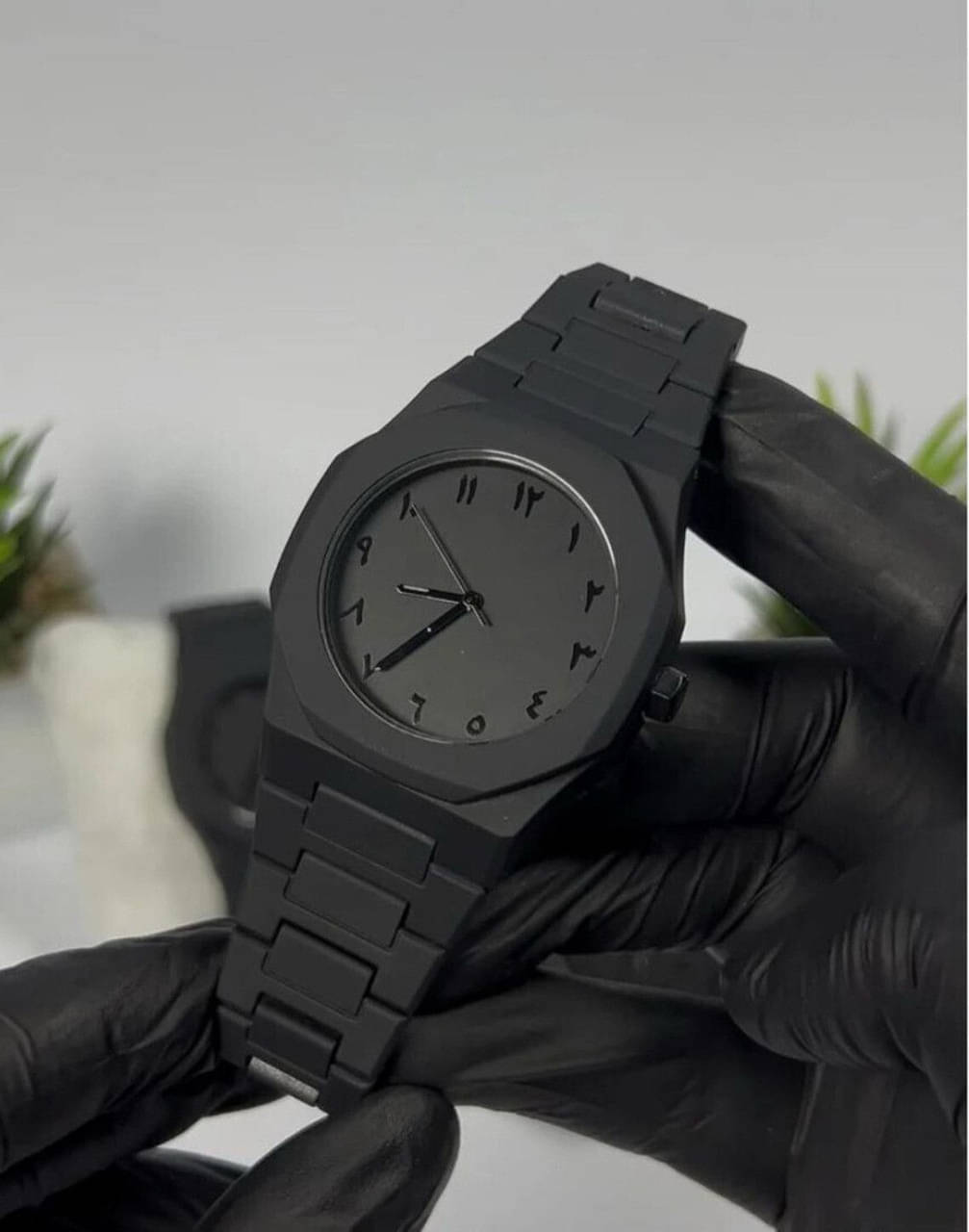     			Wristy Black Plastic Analog Men's Watch