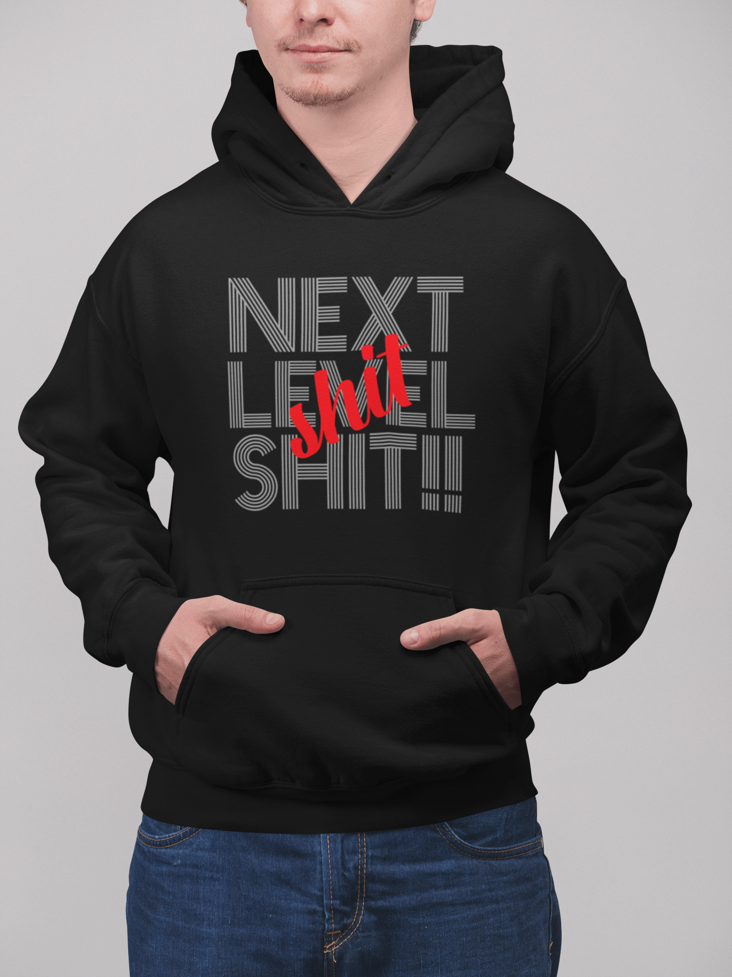     			hoshii Fleece Hooded Men's Sweatshirt - Black ( Pack of 1 )