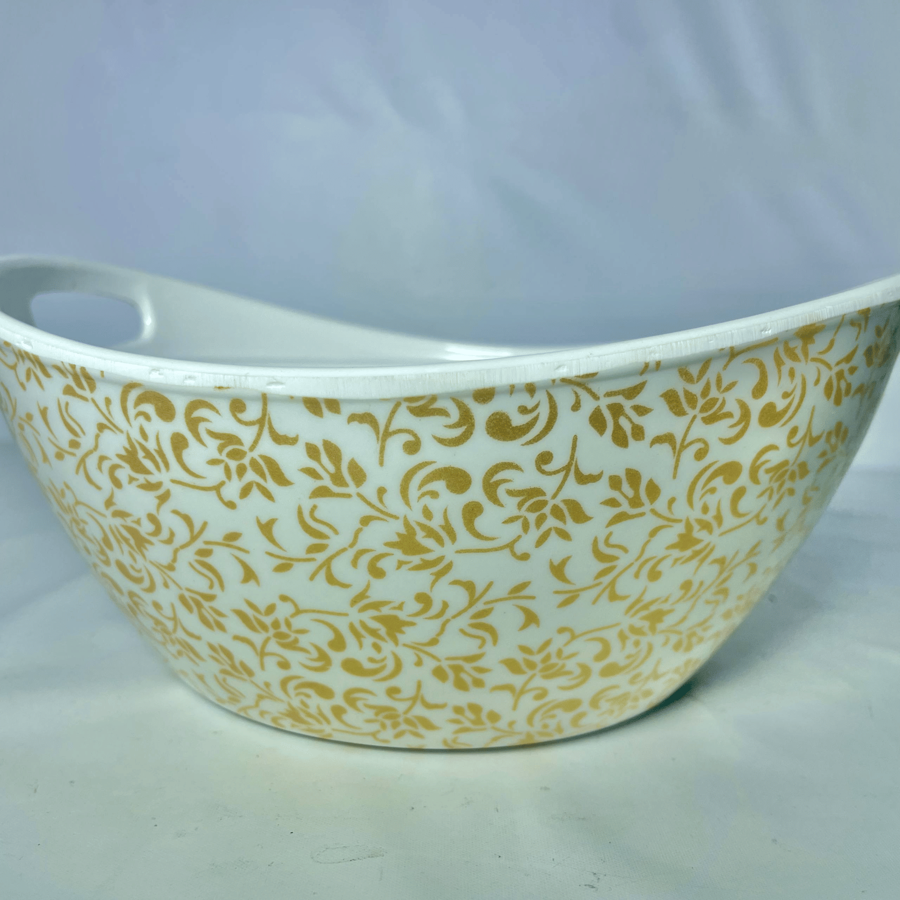     			klassy finds CRbowl-001 Plastic Printed Serving Bowl 20 cm ( Set of 1 ) White