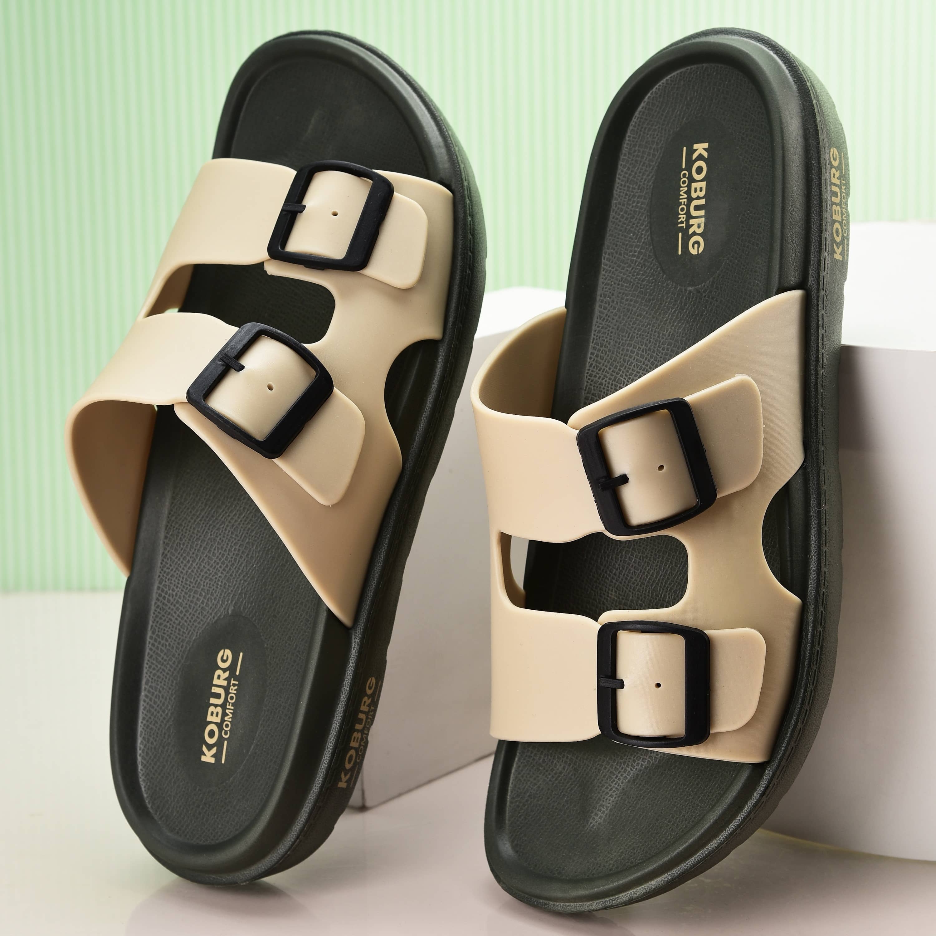 koburg - Beige Men's Sandals