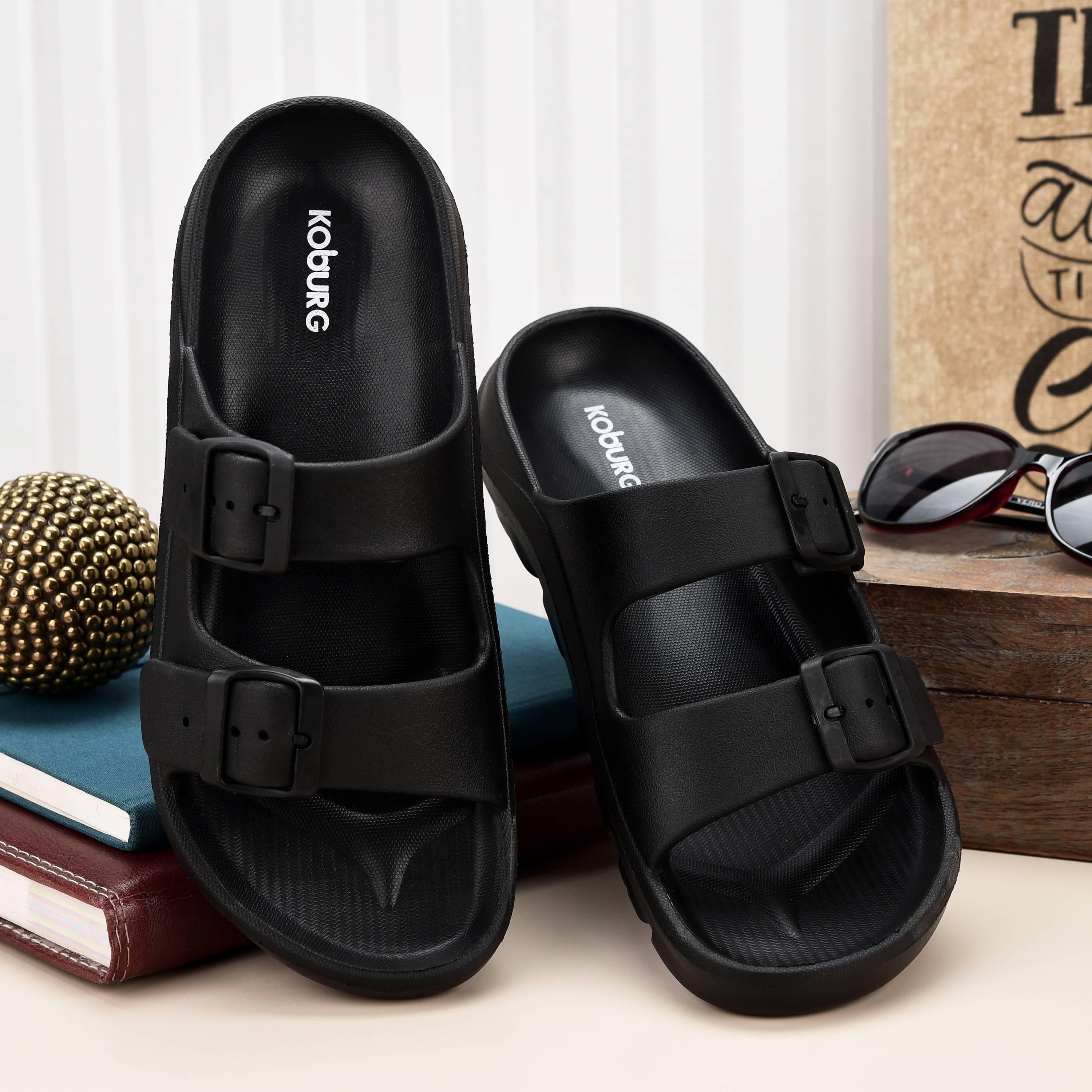     			koburg - Black Men's Sandals