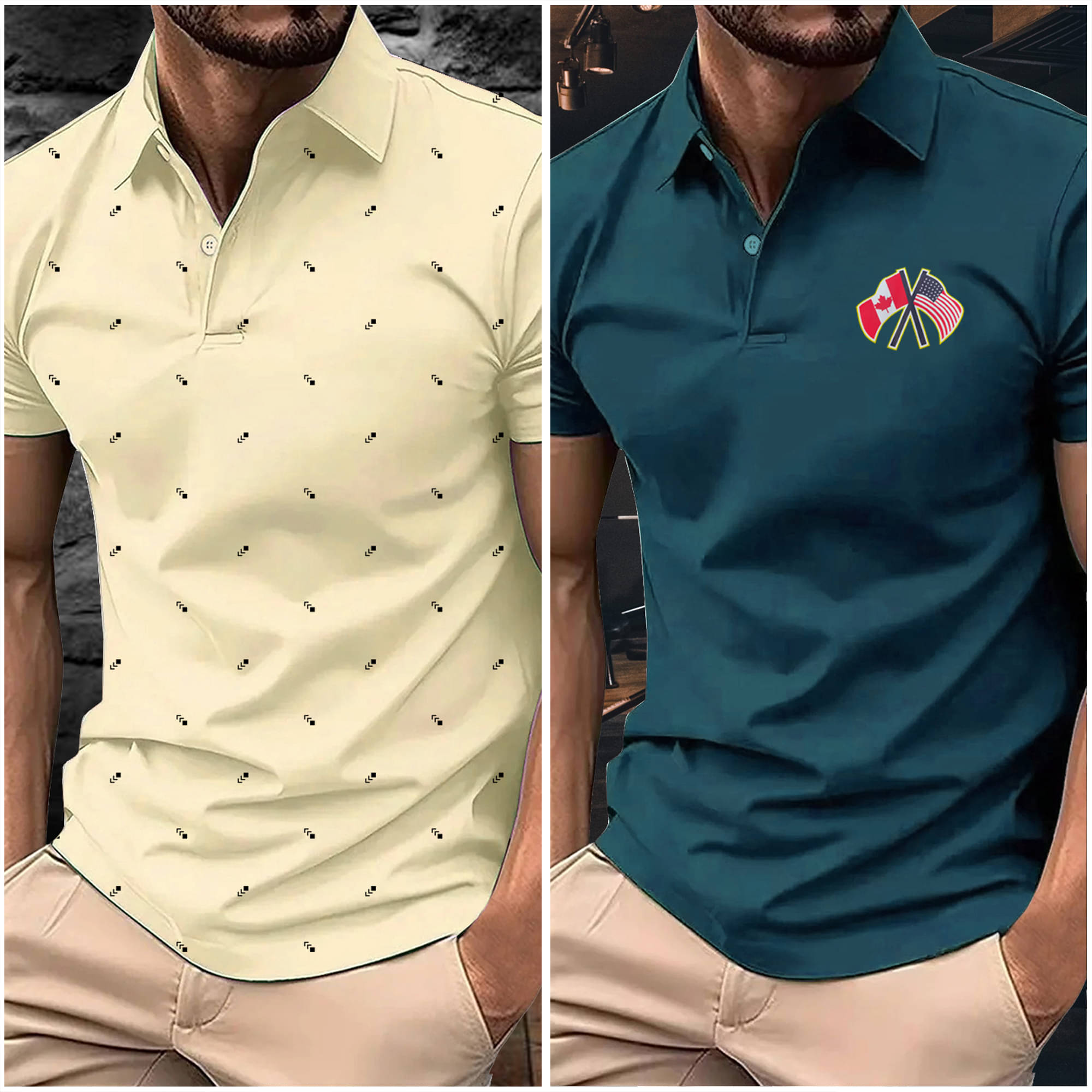     			AIN6 Men Polyester Regular Fit Printed Polo T Shirt ( Teal Blue )