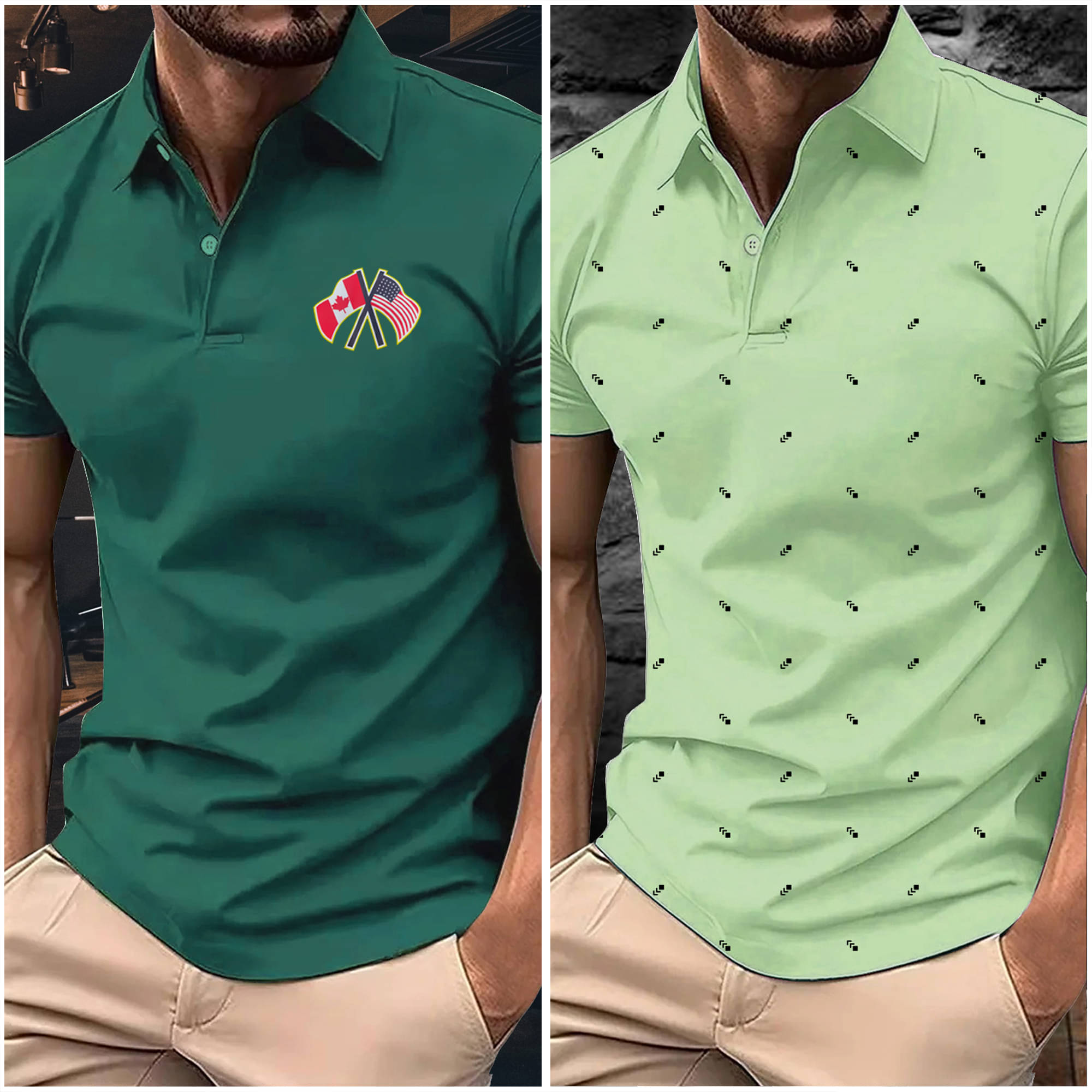 AIN6 Men Polyester Regular Fit Printed Polo T Shirt ( Beige ) AIN6 Men Polyester Regular Fit Printed Polo T Shirt ( Beige )