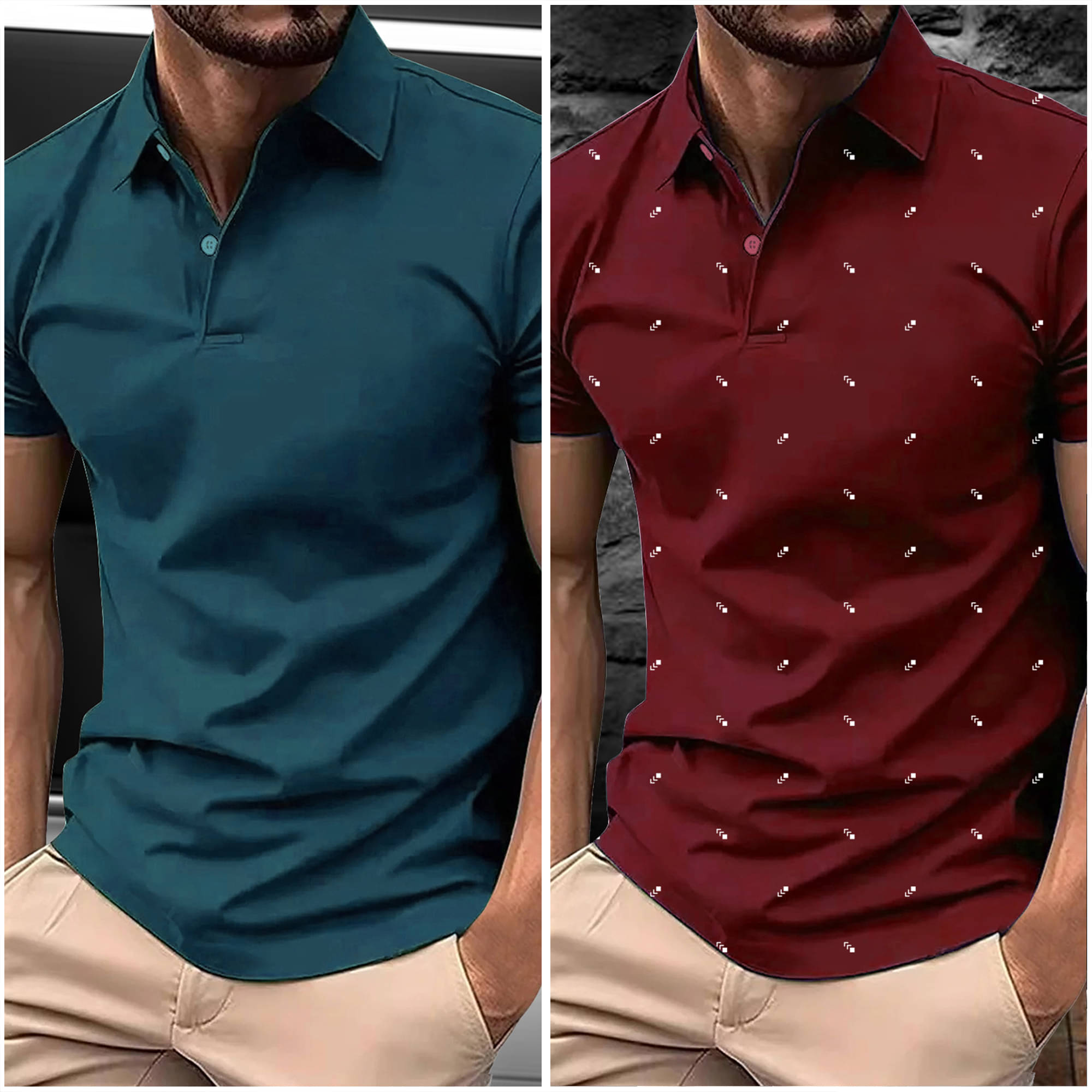 AIN6 Men Polyester Regular Fit Printed Polo T Shirt ( Maroon ) AIN6 Men Polyester Regular Fit Printed Polo T Shirt ( Maroon )