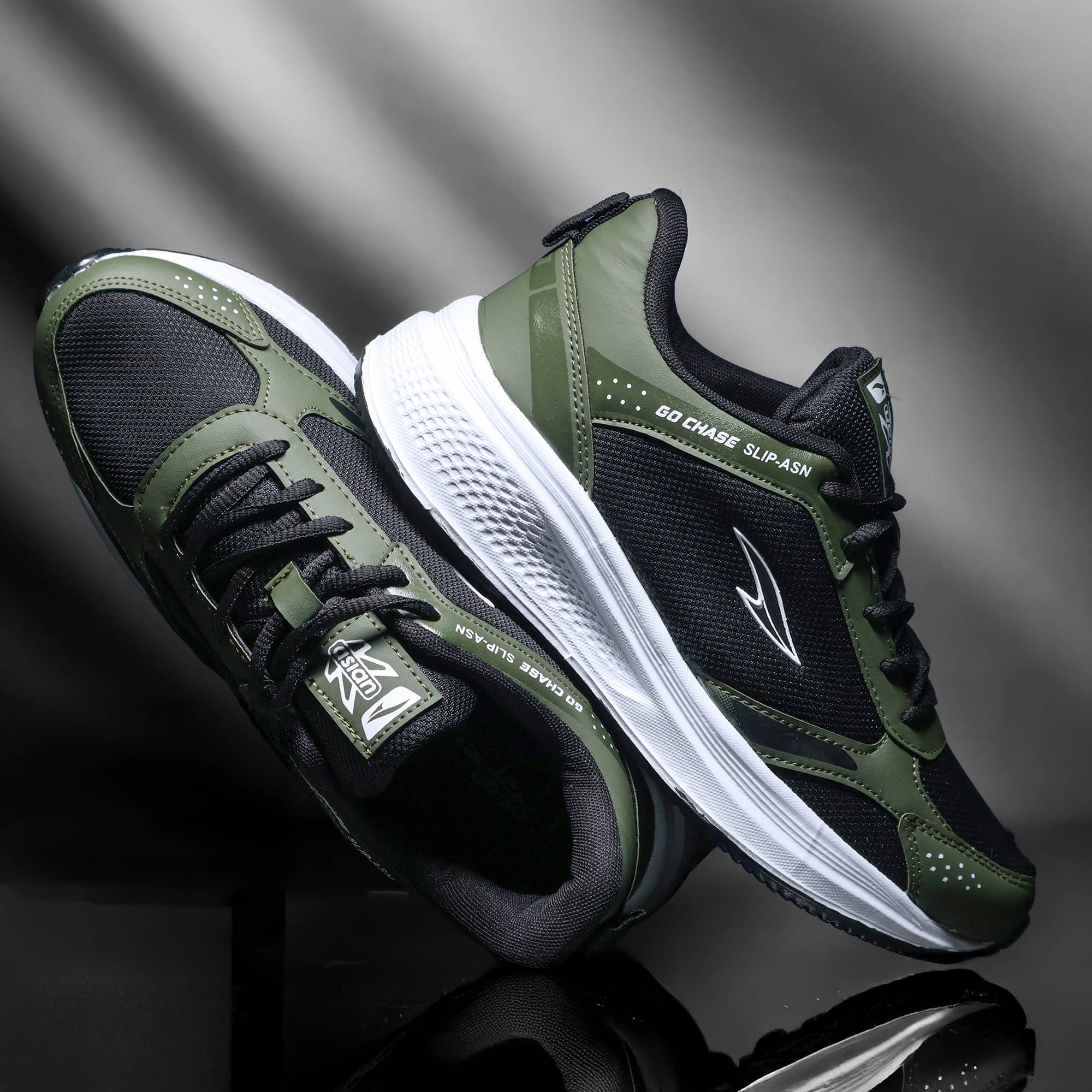     			ASIAN ORBIT-10 Olive Men's Sports Running Shoes
