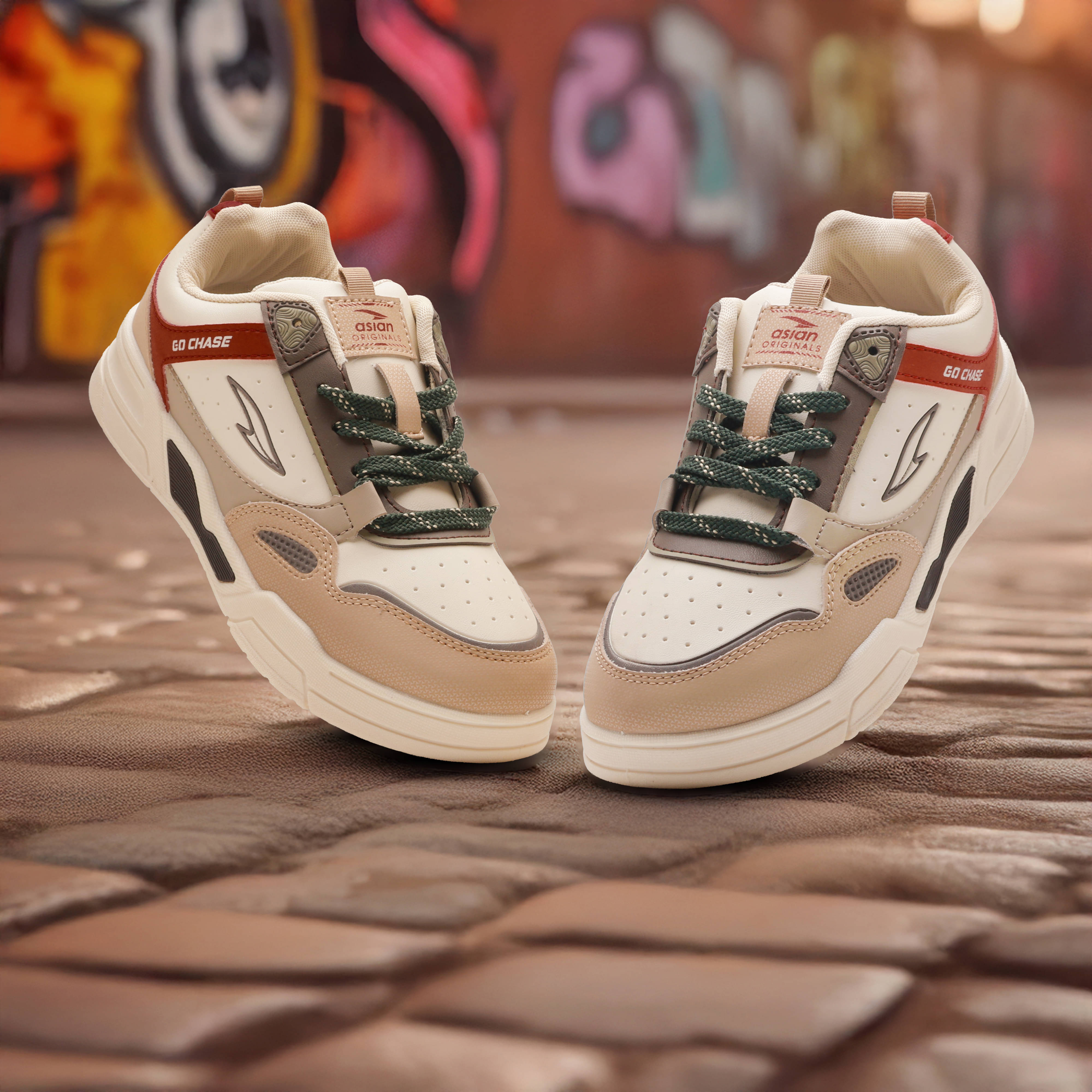     			ASIAN TANGO-01 Cream Men's Sneakers
