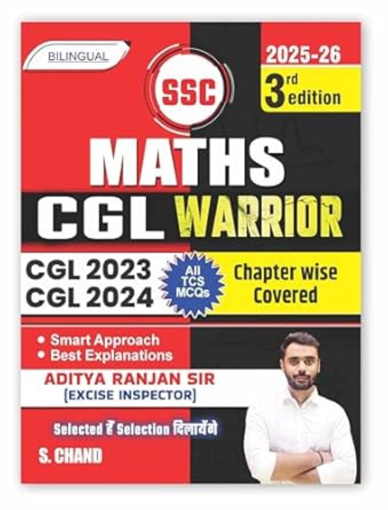     			Aditya Ranjan Sir SSC Maths CGL Warrior 3rd Edition (2025 - 2026) |CGL 2023 & 2024 All TCS MCQs|Tier 1 & 2|PYQ Question Bank