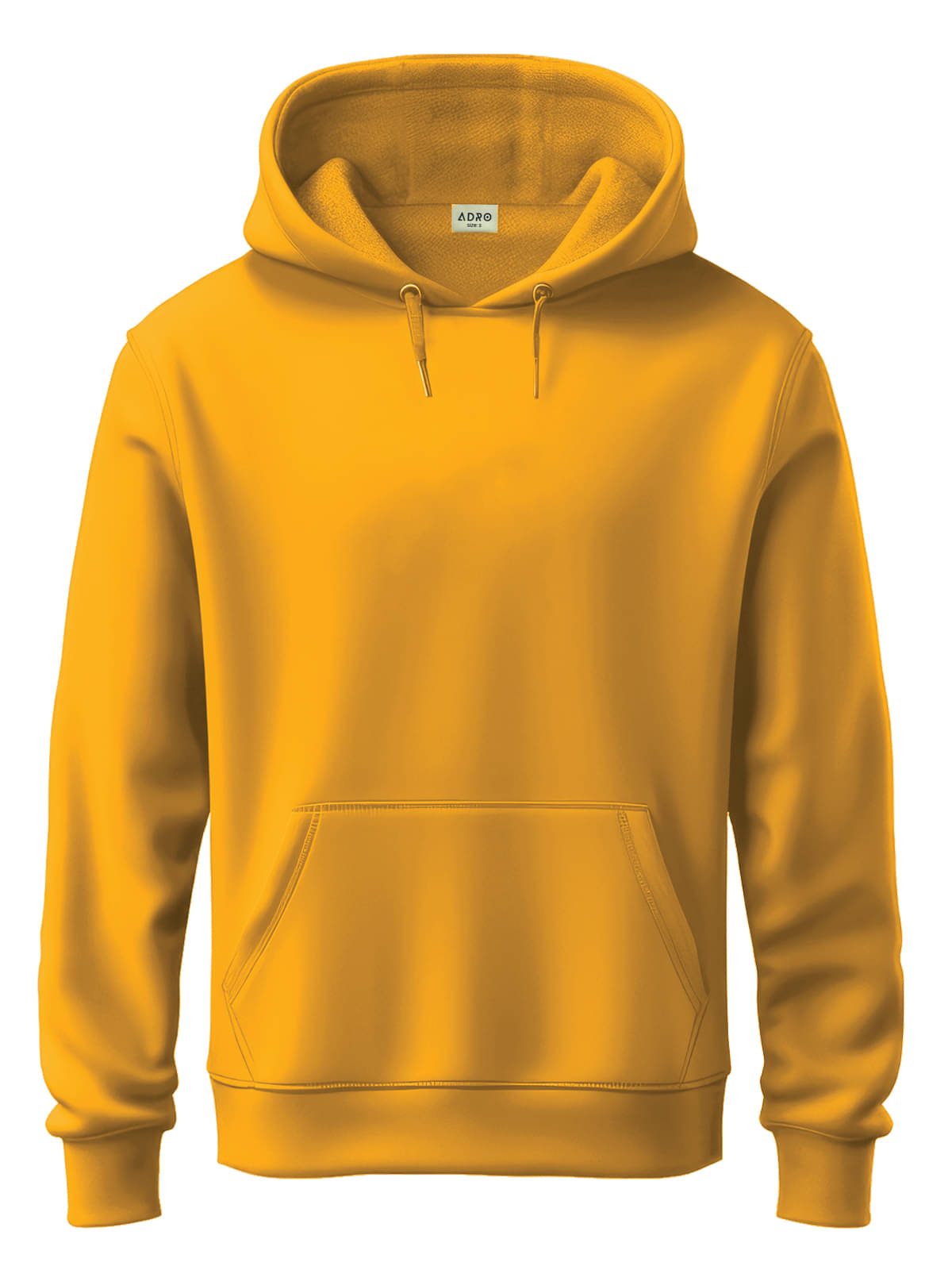     			Adro Fleece Hooded Men's Sweatshirt - Mustard ( Pack of 1 )