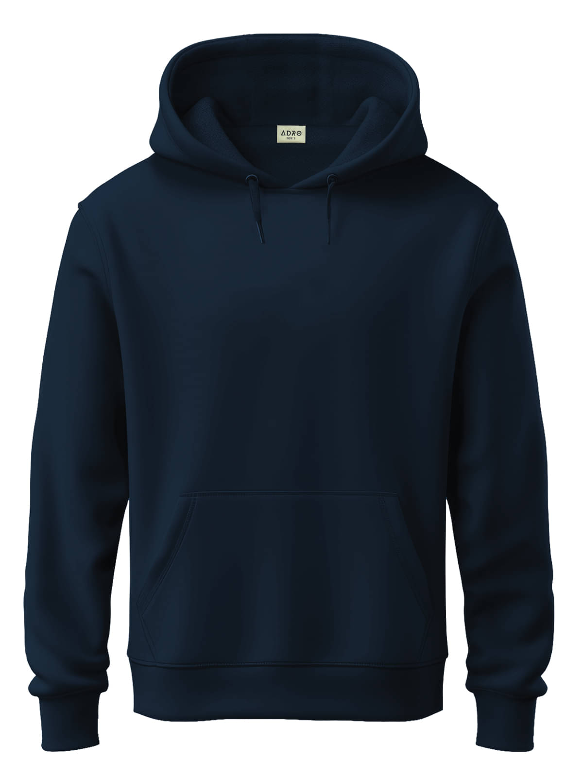     			Adro Fleece Hooded Men's Sweatshirt - Navy Blue ( Pack of 1 )