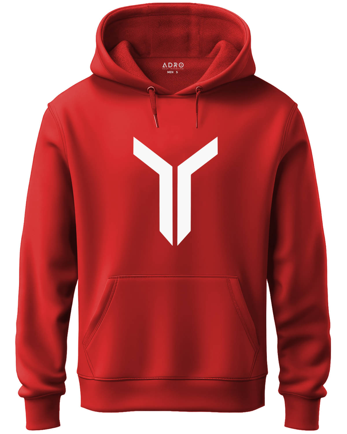     			Adro Fleece Hooded Men's Sweatshirt - Red ( Pack of 1 )