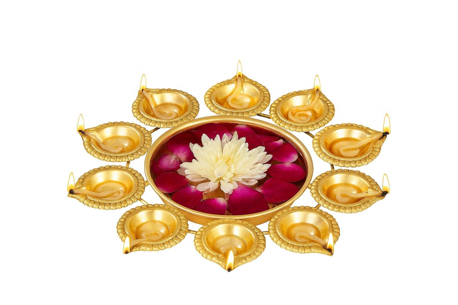     			Arshika Enterprises Brass Diwali Diya - Pack of 1