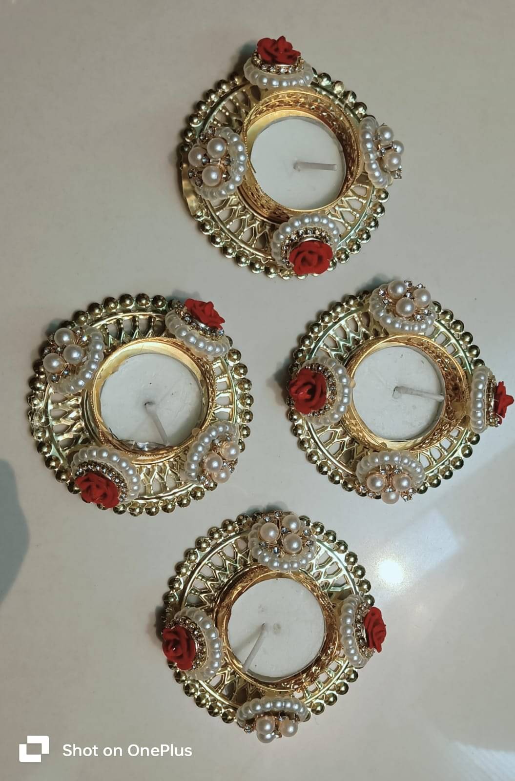     			Arshika Enterprises Brass Diwali Diya - Pack of 4