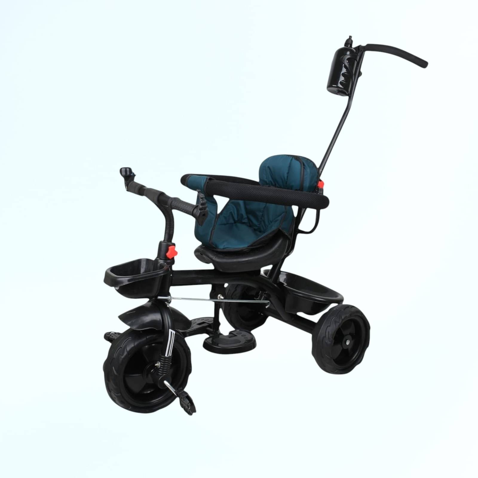     			BABY TRICYCLE FOR KIDS WITH SITTING GUARDRAIL, SEATCOVERS AND PARENT HANDLE SUPPORT||METAL BODY || 1 TO 5 YEARS KIDS || BOY AND GIRLS|| METALLIC BODY ||