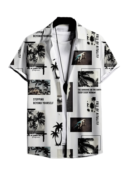 BEAUE Poly Cotton Regular Fit Printed Half Sleeves Men's Casual Shirt - White ( Pack of 1 )     			BEAUE Poly Cotton Regular Fit Printed Half Sleeves Men's Casual Shirt - White ( Pack of 1 )