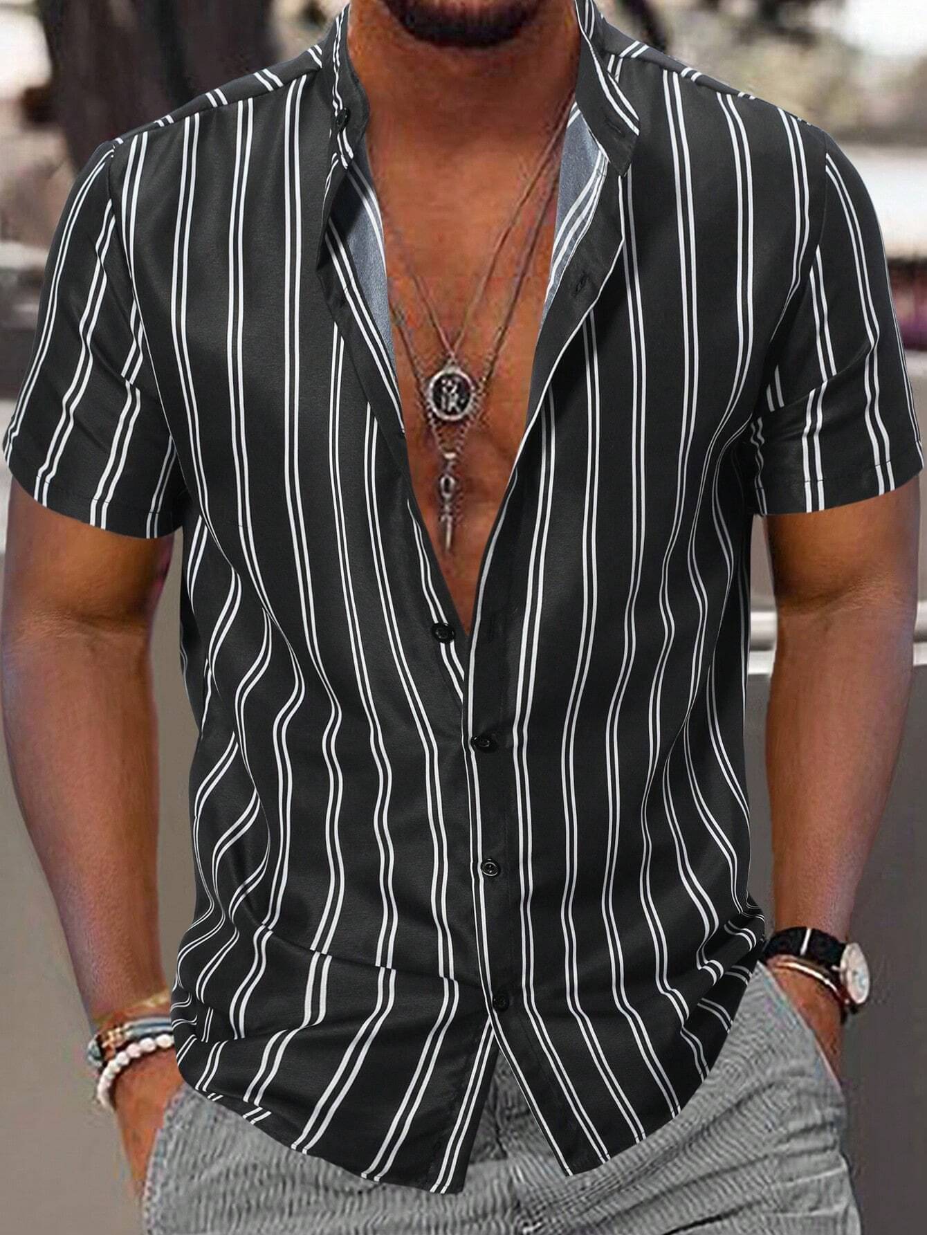 BEAUE Poly Cotton Regular Fit Printed Half Sleeves Men's Casual Shirt - Black ( Pack of 1 )     			BEAUE Poly Cotton Regular Fit Printed Half Sleeves Men's Casual Shirt - Black ( Pack of 1 )