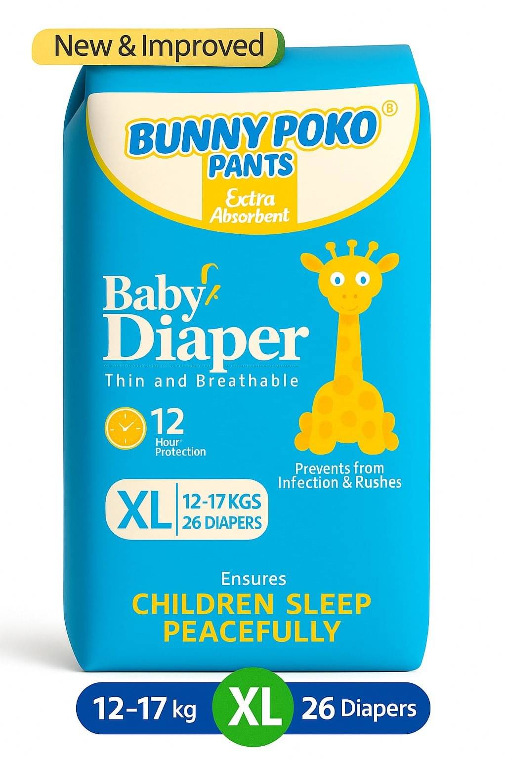 BUNNY POKO PANTS XL Diaper Pants ( Pack of 1 ) BUNNY POKO PANTS XL Diaper Pants ( Pack of 1 )