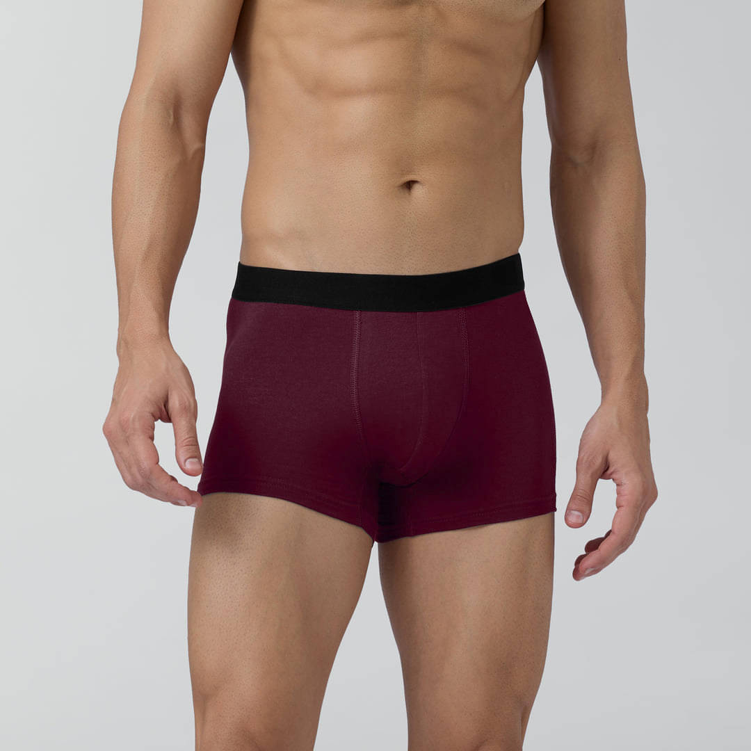 DANGAR Pack of 1 Modal Trunks For Men's ( Wine ) DANGAR Pack of 1 Modal Trunks For Men's ( Wine )