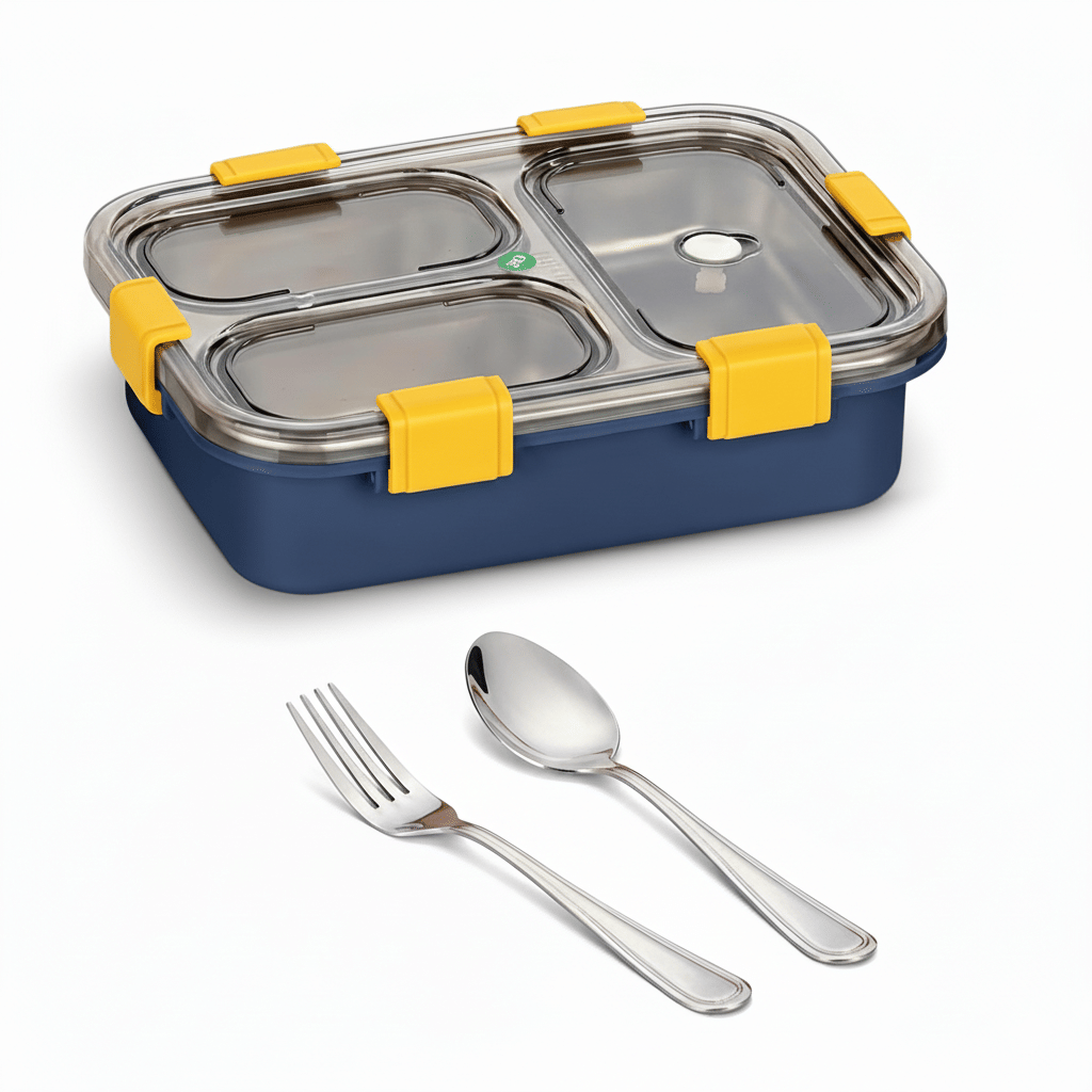     			Dreamy Delights BentoZen Stainless Steel Insulated Lunch Box 3 - Container ( Pack of 1 )