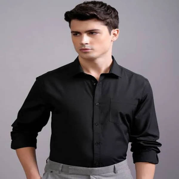 Exclusive Poly Cotton Regular Fit Solids Full Sleeves Men's Casual Shirt - Black ( Pack of 1 ) Exclusive Poly Cotton Regular Fit Solids Full Sleeves Men's Casual Shirt - Black ( Pack of 1 )