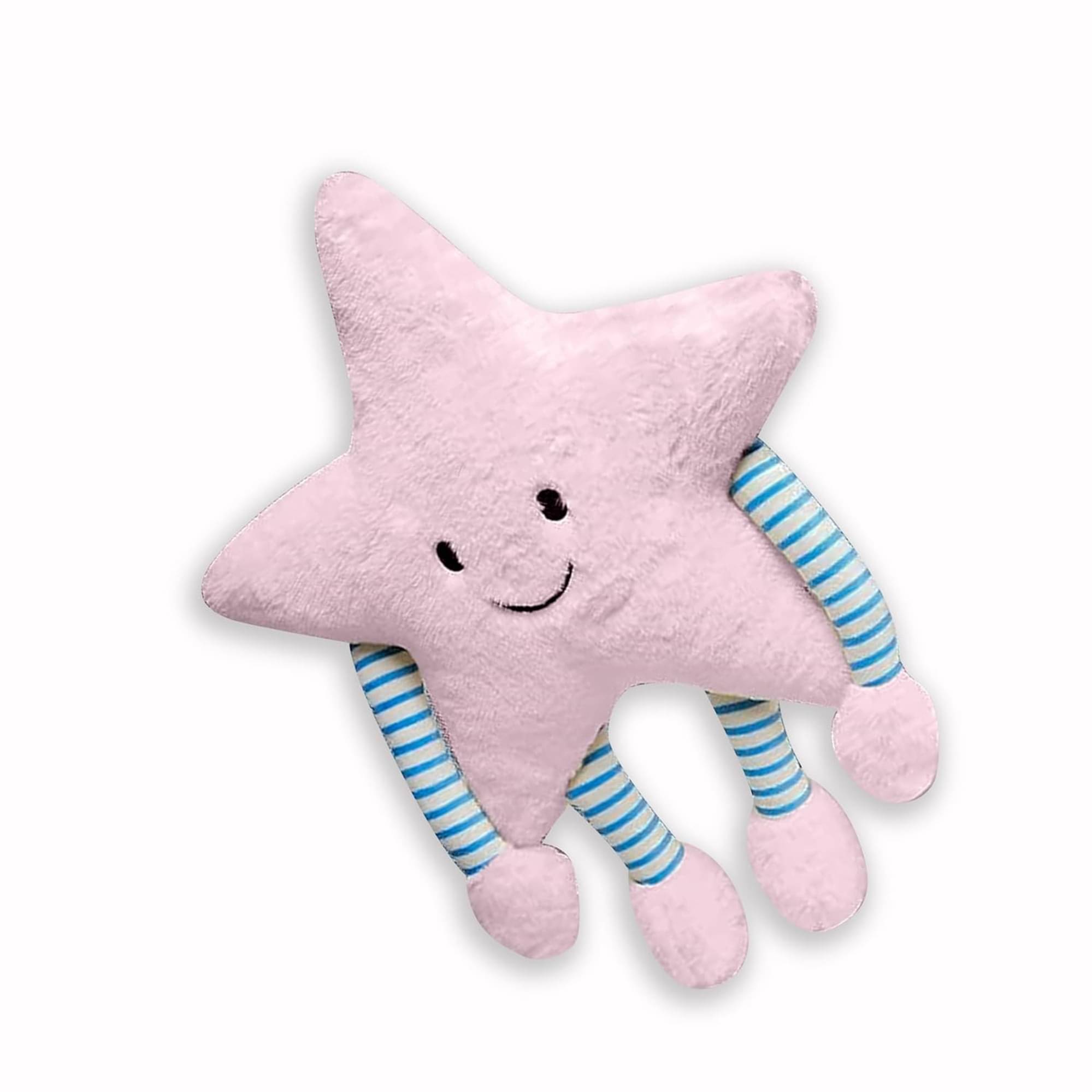     			Fibre Filled Stuffed Star Soft Toy Pillow with Arm & Leg for Baby of Plush Hugging Pillow Soft Toy for Kids Boy Girl Birthday Gift (Pink)