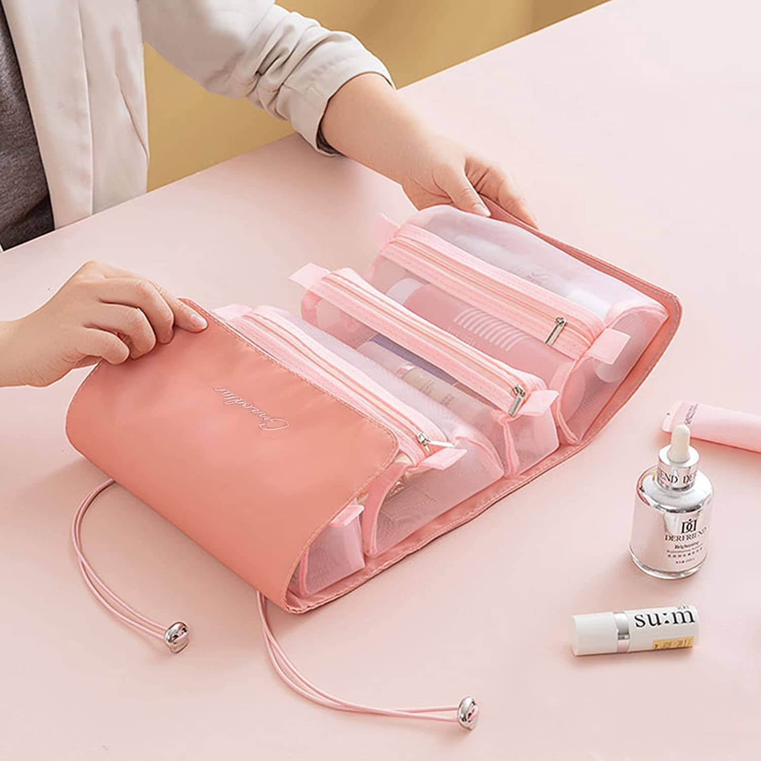     			Flyhomes Assorted Travel Makeup Bag