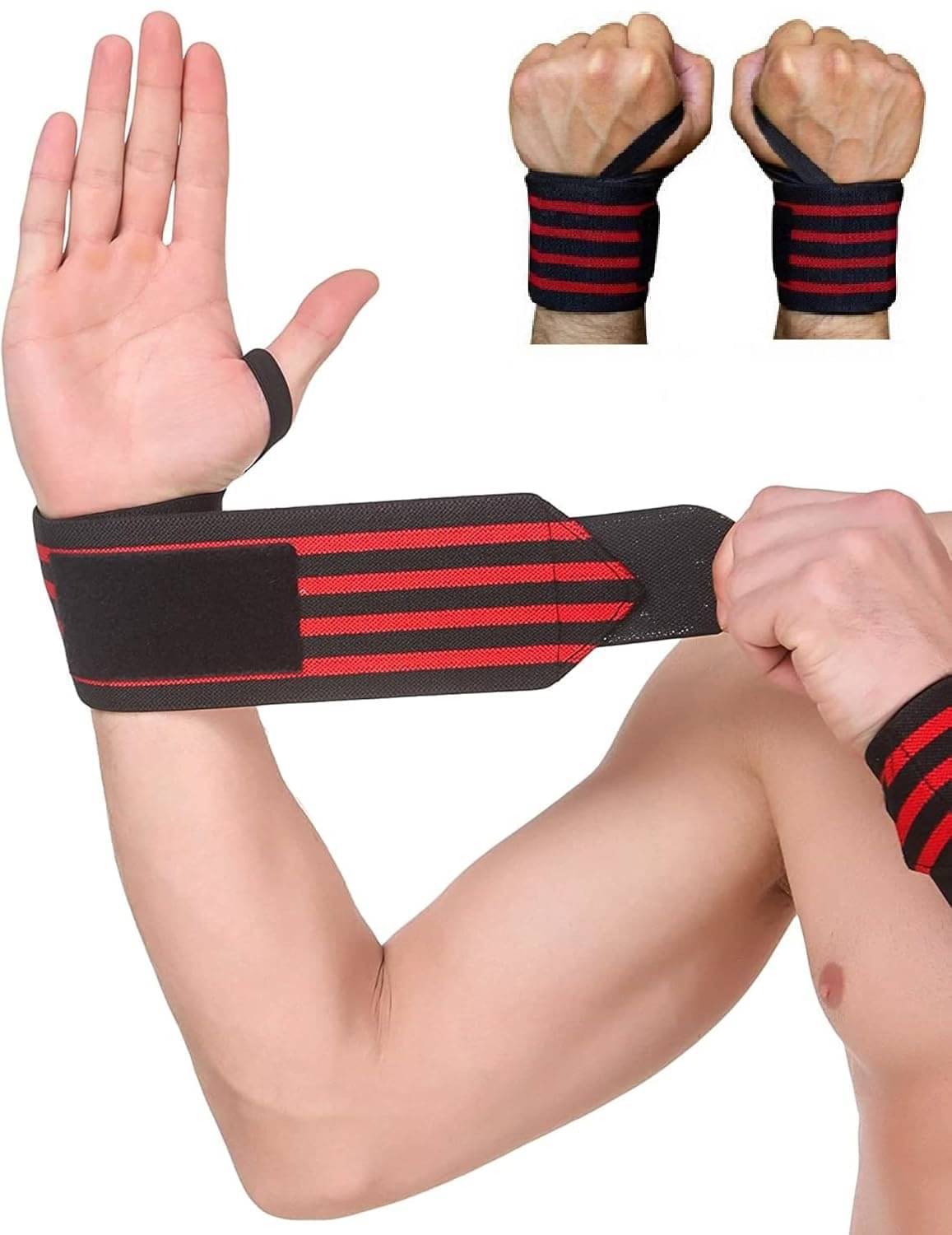 Gjshop Red Nylon Wrist Band ( Pack of 2 )     			Gjshop Red Nylon Wrist Band ( Pack of 2 )