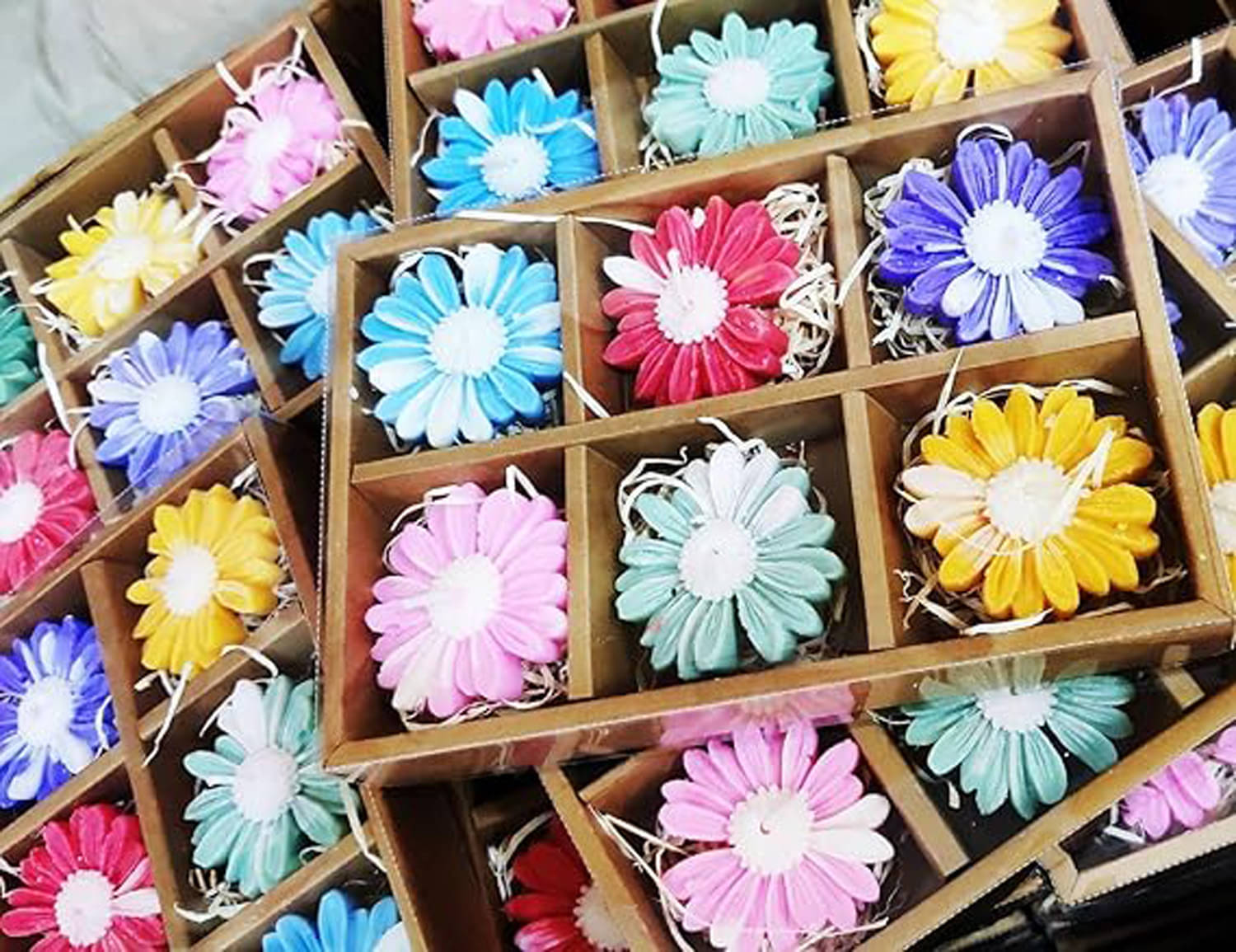     			HARSHLOVE Multicolour Jar Candle 1 cm ( Pack of 6 )
