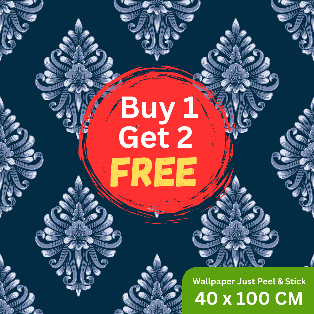     			Interawall Decor Self-Adhesive Decal Wallpaper Specific Product for Bedroom, Living Room, Kids Room, Play Room, Office | Abstract Home Wallpaper for Home Decor (Buy 1 get 2 Free, Pack of 3 Pcs,  Size-16x39 Inches Each Strip)