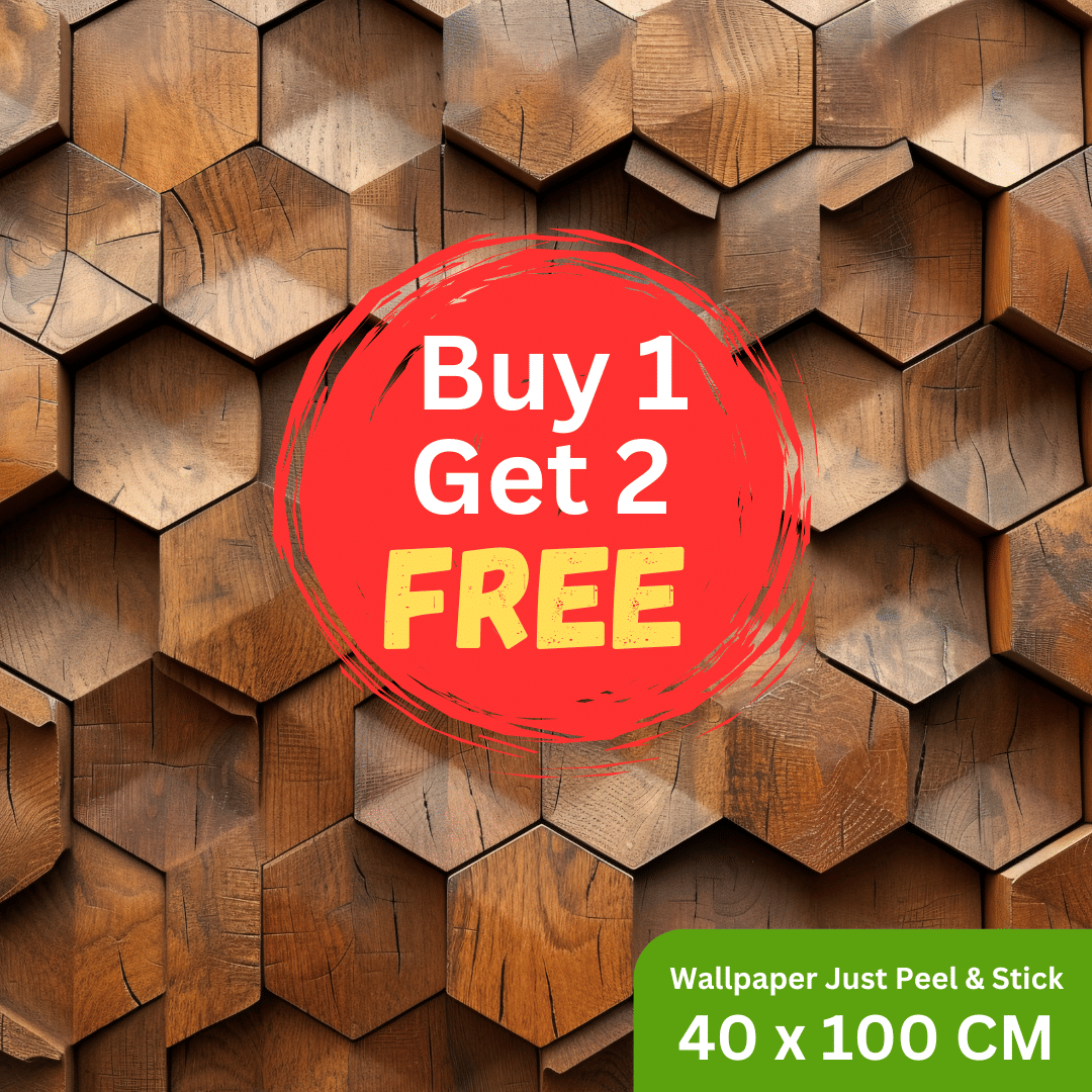     			Interawall Decor Self-Adhesive Decal Wallpaper Specific Product for Bedroom, Living Room, Kids Room, Play Room, Office | Abstract Home Wallpaper for Home Decor (Buy 1 get 2 Free, Pack of 3 Pcs,  Size-16x39 Inches Each Strip)