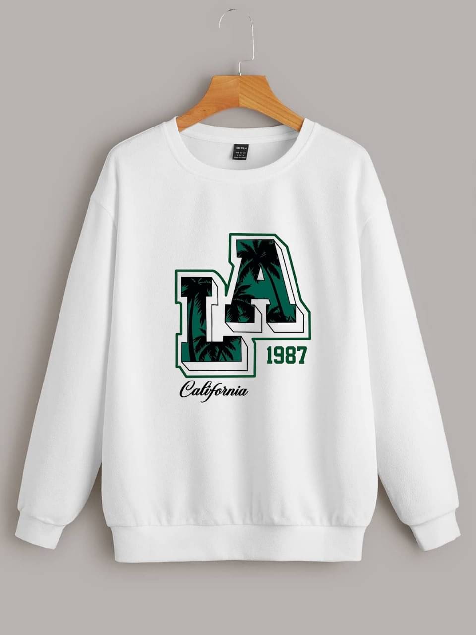     			KCON Fleece Round Neck Men's Sweatshirt - White ( Pack of 1 )