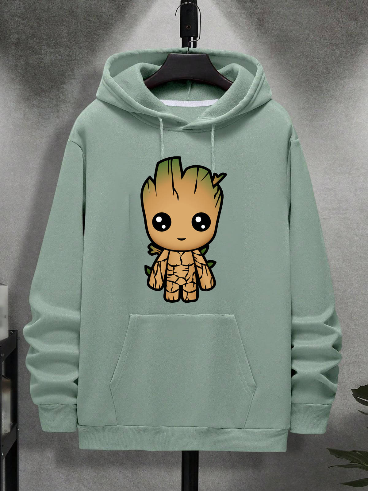     			KCON Fleece Round Neck Men's Sweatshirt - Mint Green ( Pack of 1 )