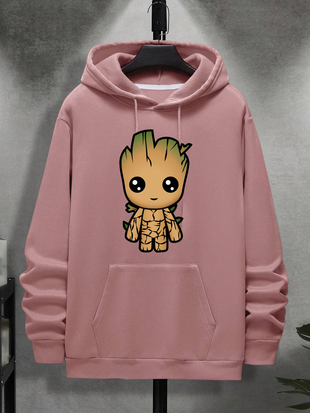     			KCON Fleece Round Neck Men's Sweatshirt - Pink ( Pack of 1 )
