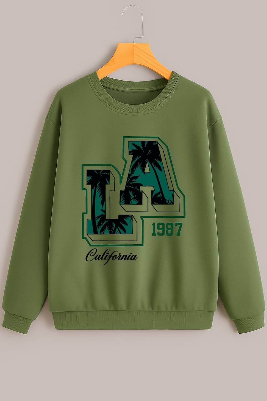     			KCON Fleece Round Neck Men's Sweatshirt - Mint Green ( Pack of 1 )