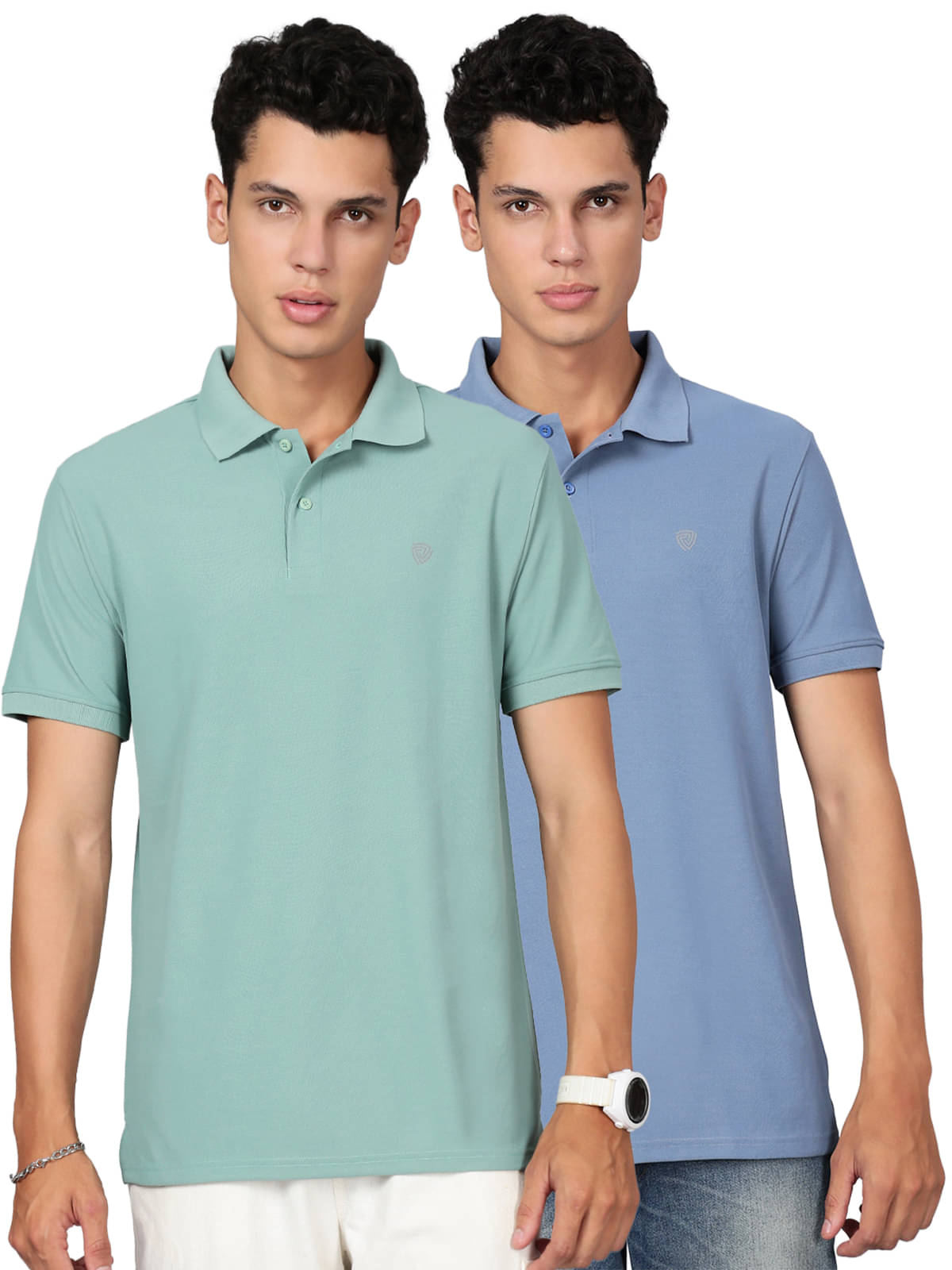     			Lux Cozi Men Cotton Blend Regular Fit Solid Polo T Shirt ( Multicolor7 )