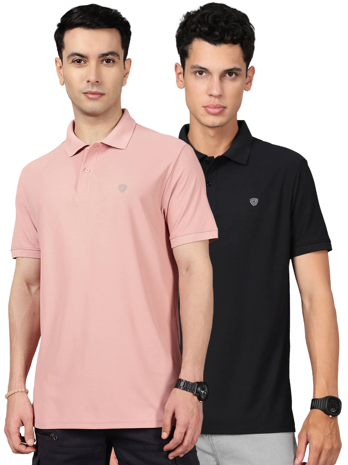 Lux Cozi Men Cotton Blend Regular Fit Solid Polo T Shirt ( Multicolor ) Lux Cozi Men Cotton Blend Regular Fit Solid Polo T Shirt ( Multicolor )