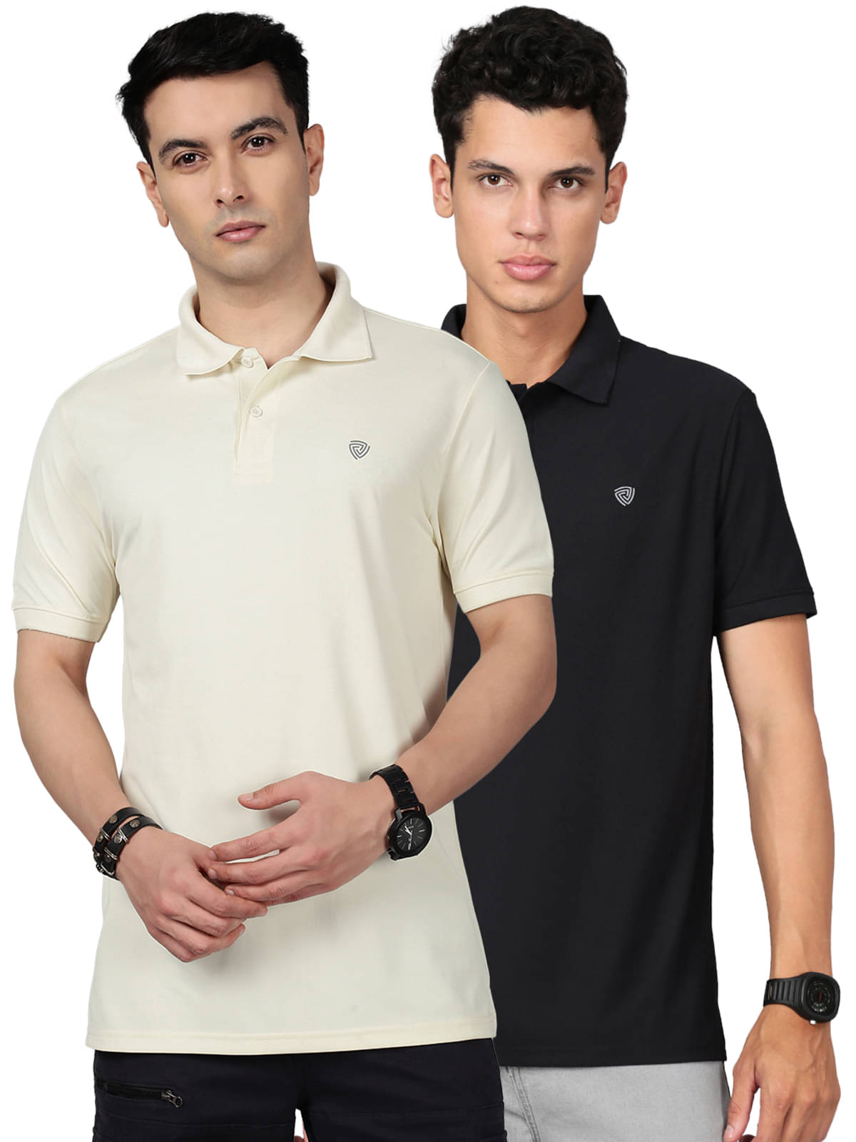     			Lux Cozi Men Cotton Blend Regular Fit Solid Polo T Shirt ( Multicolor10 )