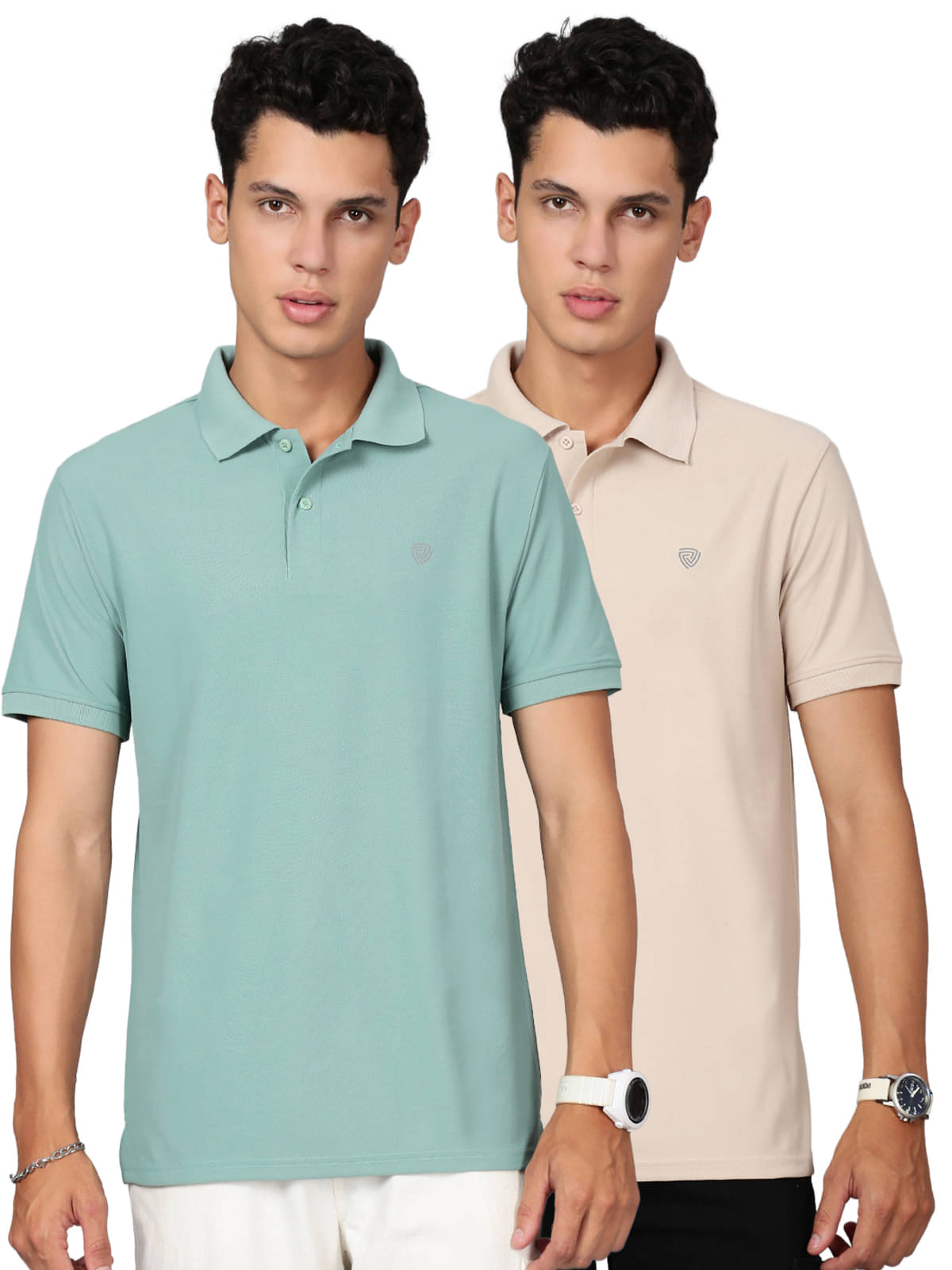     			Lux Cozi Men Cotton Blend Regular Fit Solid Polo T Shirt ( Multicolor8 )
